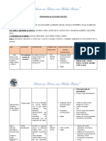 Cronograma de Actividades Año 2023 Jornada de La Tarde