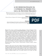 Artigo MICHELOTT & LIMA Política de Democratização e Gramsci