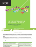 Actividad Integradora 1 Módulo 2 Conocerme A Mí Mismo Pdf