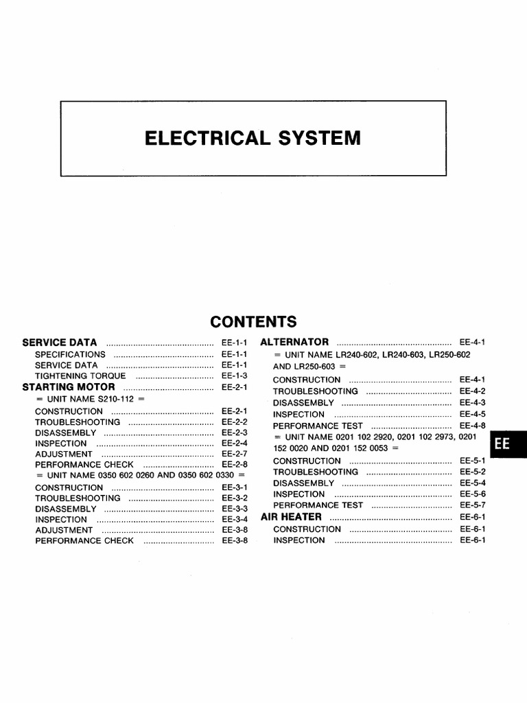 Electrical System PDF Electric Motor Voltage