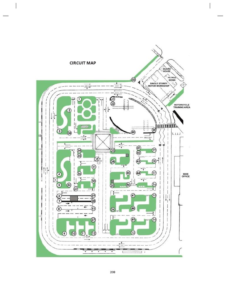 BBDC Circuit and Test Routes Map | PDF