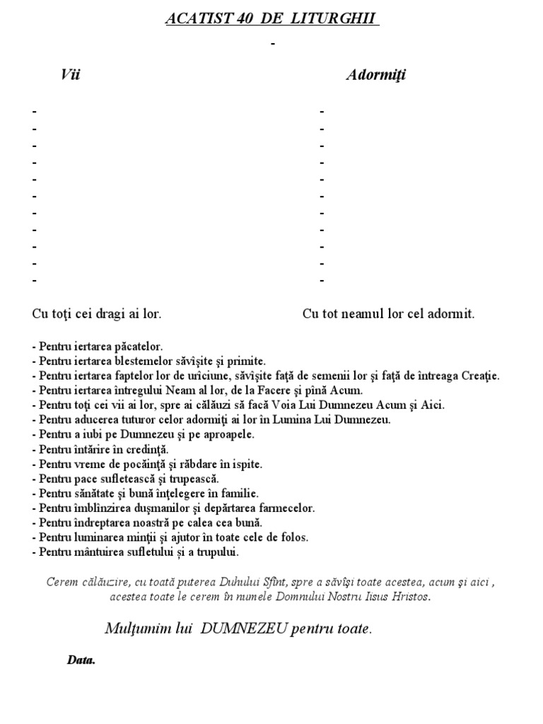 Acatist Prunci Avortati Model Acatist Iert Neam | PDF