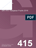GRI 415 - Kebijakan Publik 2016 - Indonesian