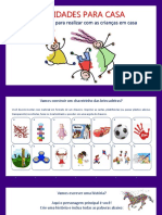 Atividades para Crianças - em Casa