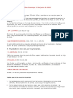 Guión Misa Por Las Familias Domingo 25 de Junio de 2023