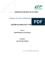 "Sistema de Frenos Antibloqueo (ABS) ": Universidad Politécnica de Victoria