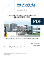 Precast Concrete Elements Production Line Quote 20230713