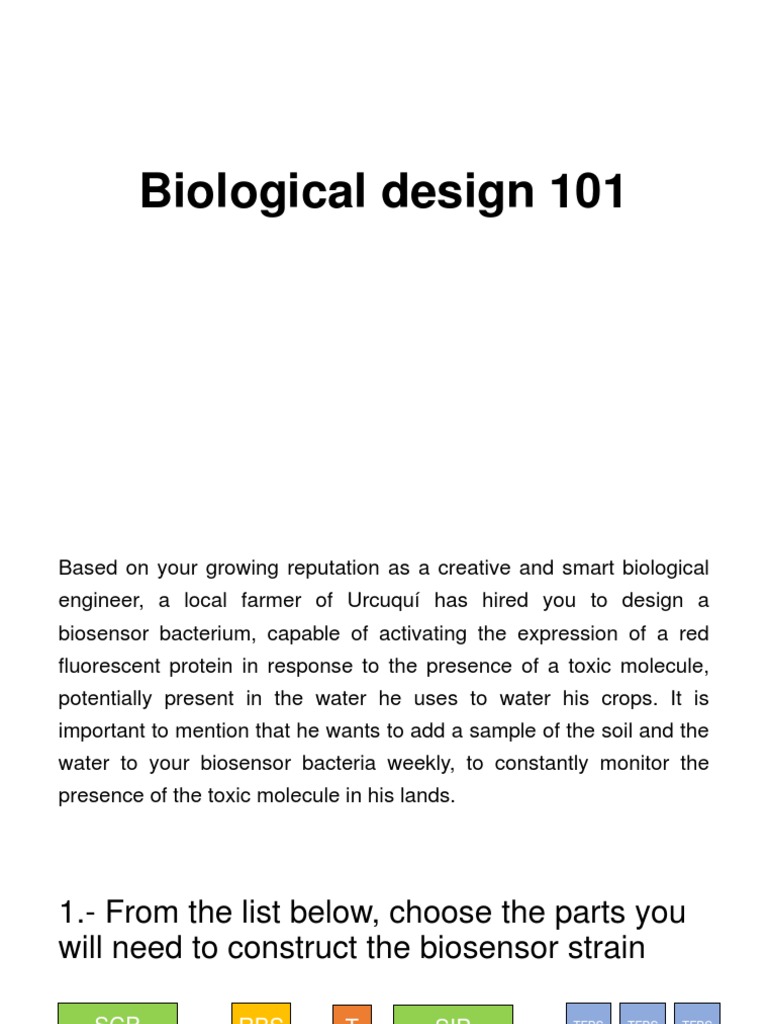 Biological design 101 PDF
