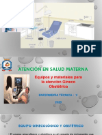 Equipos y Materiales Del Área Salud Materna