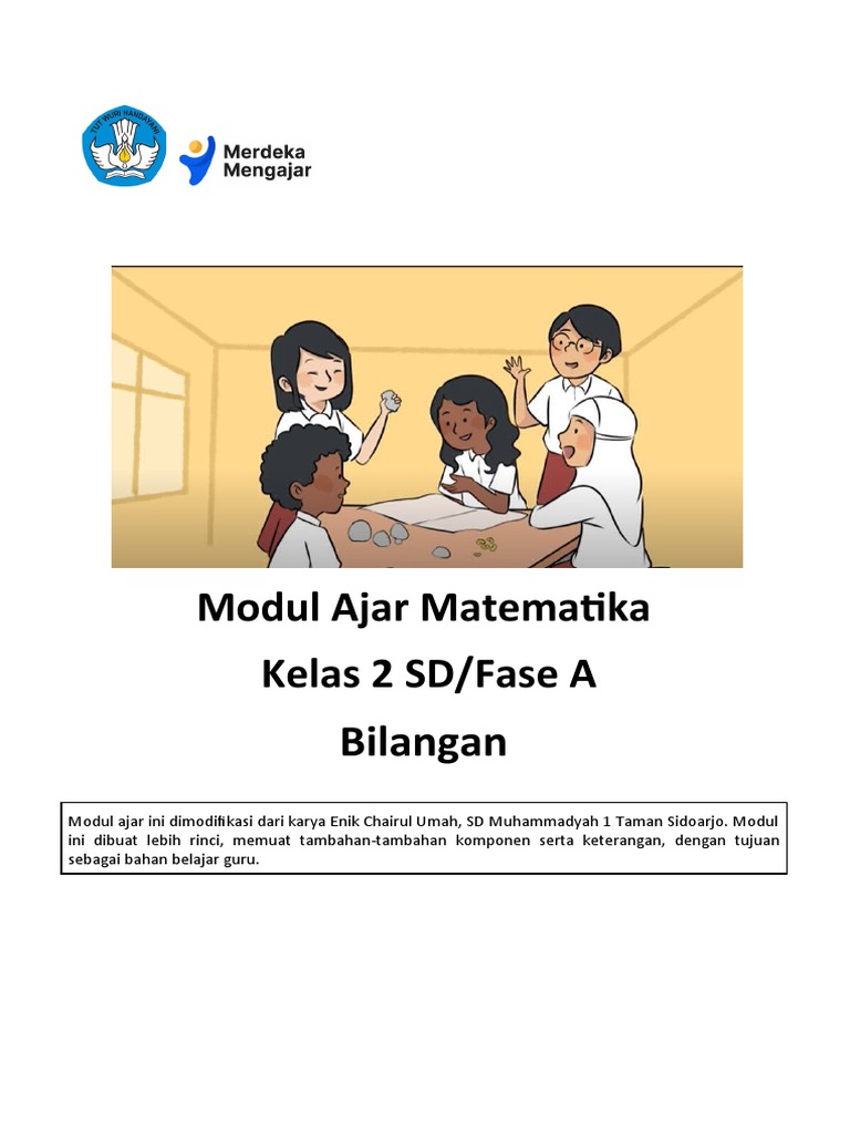 12a. Modul Ajar Matematika Fase A - Kelas 2 | PDF | Karier ...