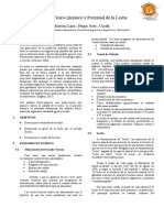 Informe - Análisis Físico-Químico y Proximal de La Leche