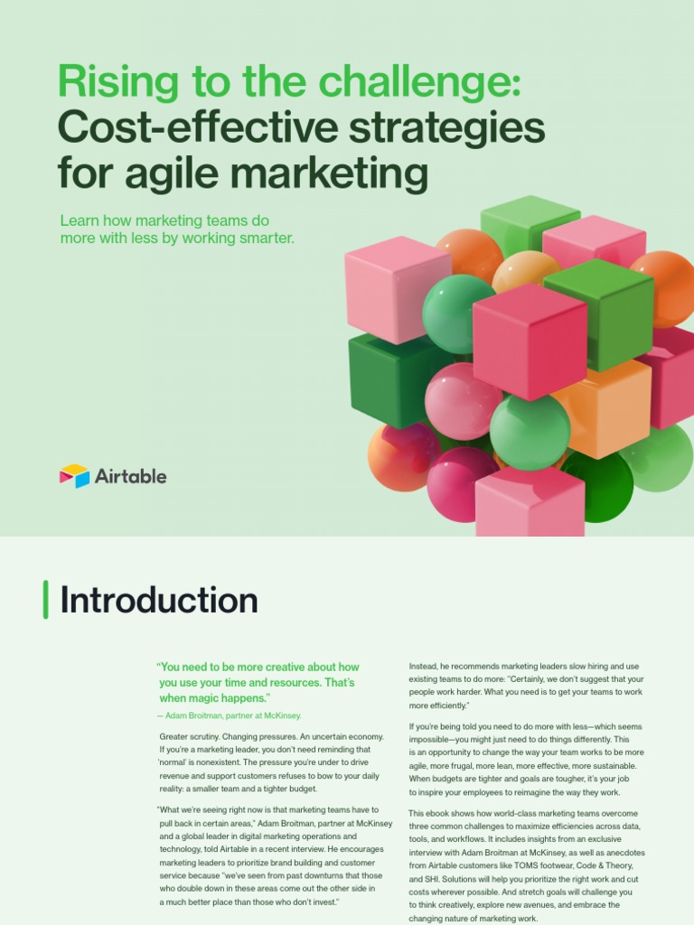 Cost effective strategies for agile marketing download free pdf