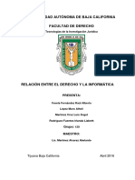 Relación Del Derecho y La Informatica