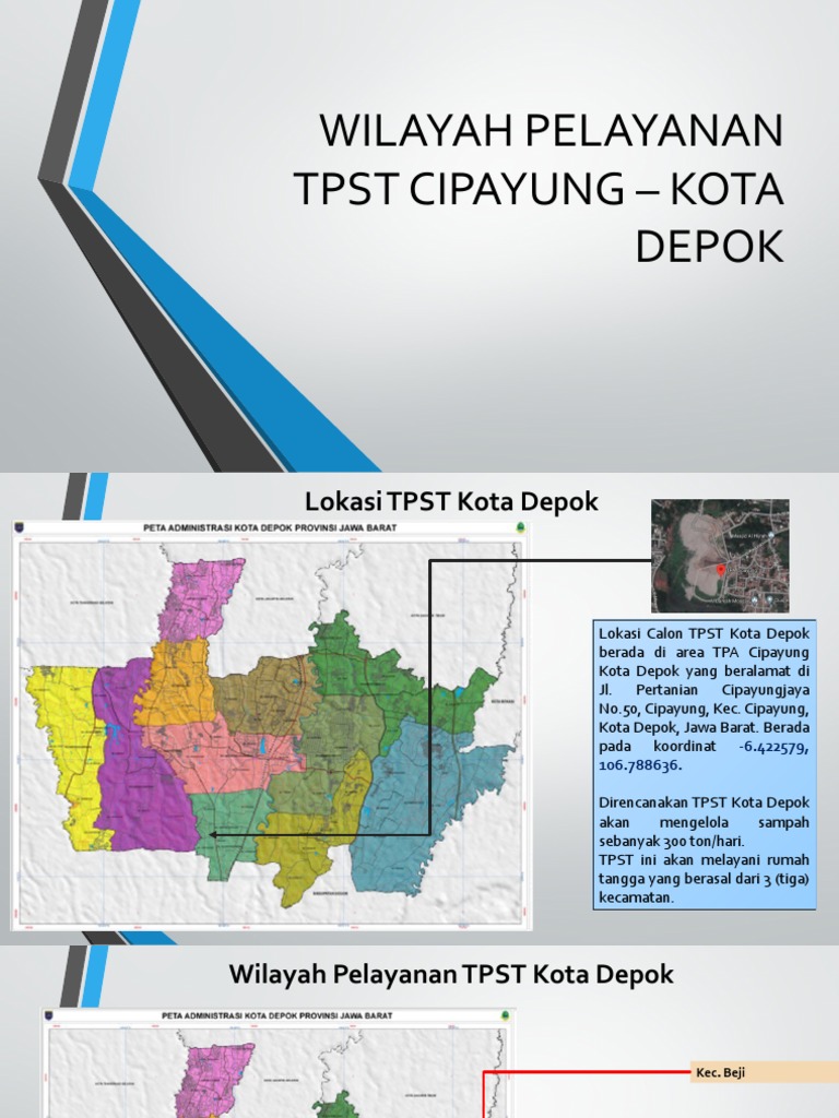 Peta Wilayah TPST Cipayung Depok | PDF