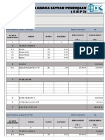 Analisa Harga Satuan Pekerjaan (AHPS) : Nama Paket: No. Kontrak: Tgl. Kontrak