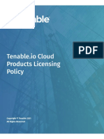 Tenable-Io Cloud Products Licensing Policy