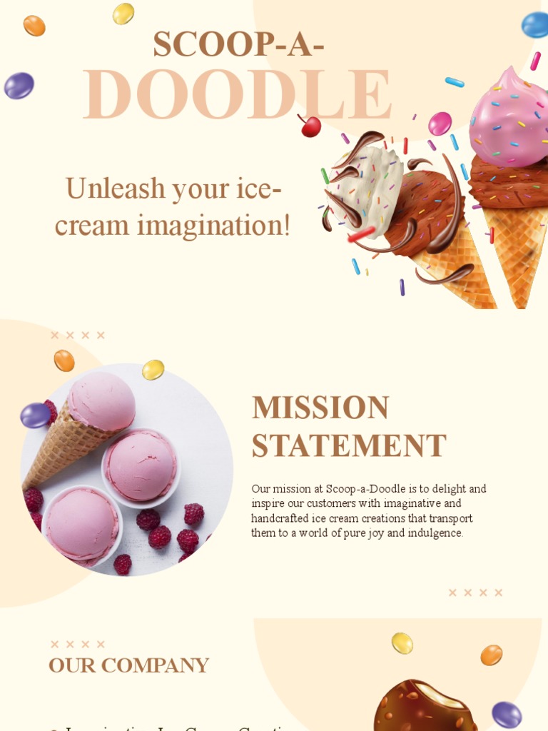 Ice Cream Shop Business Plan by Slidesgo | PDF