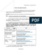 Oficio, Convocatoria Asistencia Tecnica Sobre Concursos Educativos