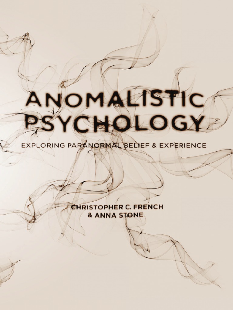 Anomalistic Psychology Exploring Paranormal Belief and ExperienceRed