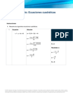 Sistema de Ecuaciones Cuadráticas - Matemáticas para Ingenieros