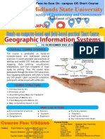 GIS Short Course Final Advert