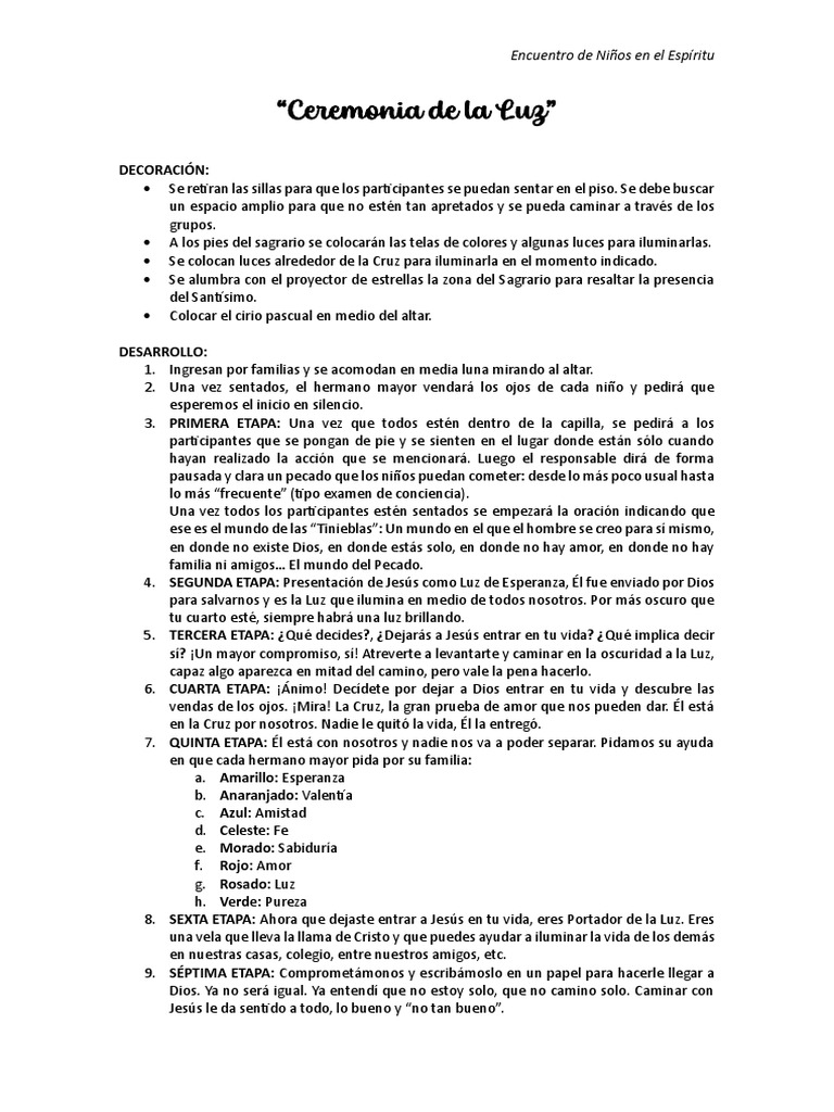 Ceremonia de La Luz | PDF | Amor