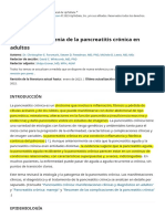 Etiology and Pathogenesis of Chronic Pancreatitis in Adults - UpToDate