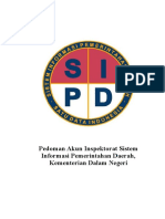 Pedoman Akun Penyelia Inspektorat Dalam SIPD