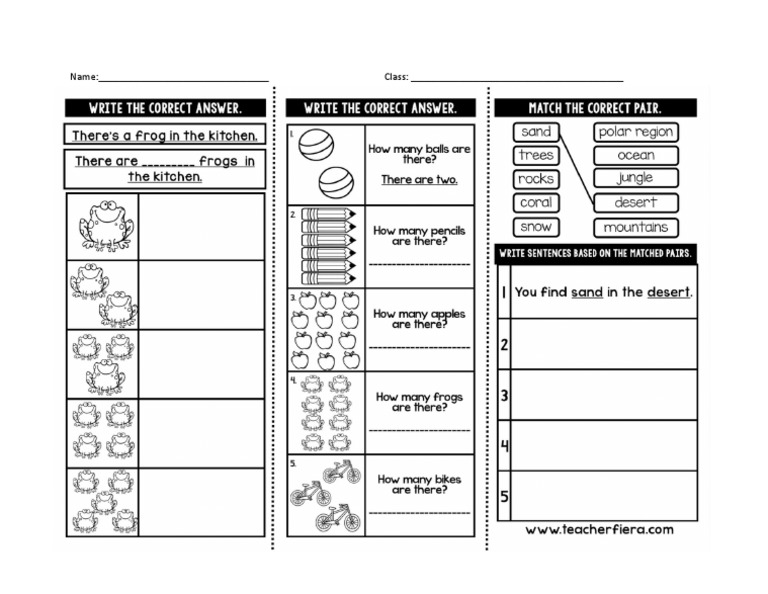 Worksheet Year 2 | PDF