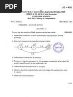 Theory Computation Sep Oct 2022