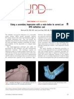 Using A Secondary Impression With A Resin Index To Correct An RPD de Finitive Cast