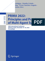 PRIMA 2022: Principles and Practice of Multi-Agent Systems