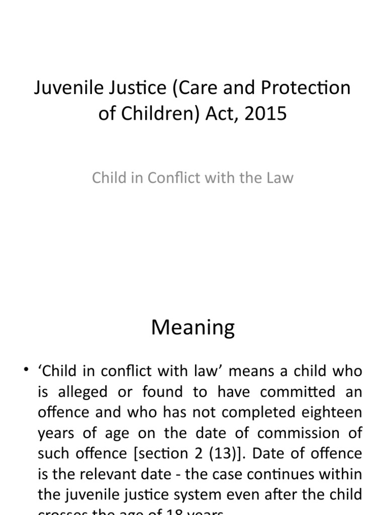 JJ Child in Conflict of Law | PDF | Prison | Juvenile Court