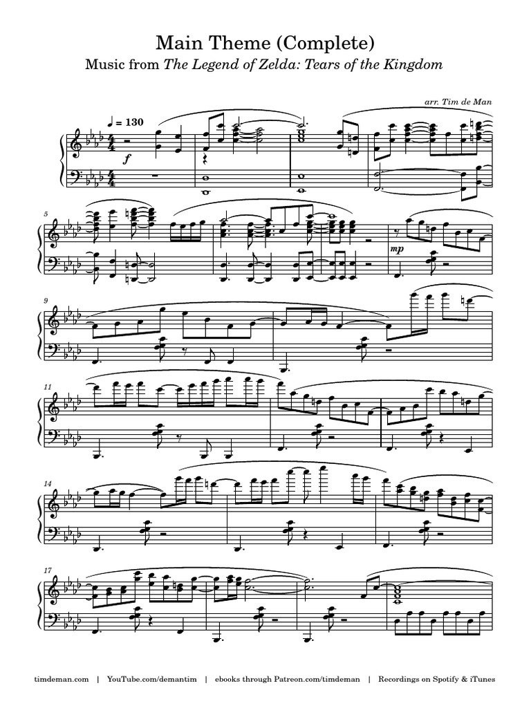 zelda-totk-complete-main-theme-pdf