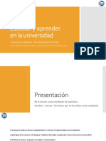 Estudiar y Aprender en La Universidad