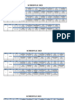 Publish Schedule 2023