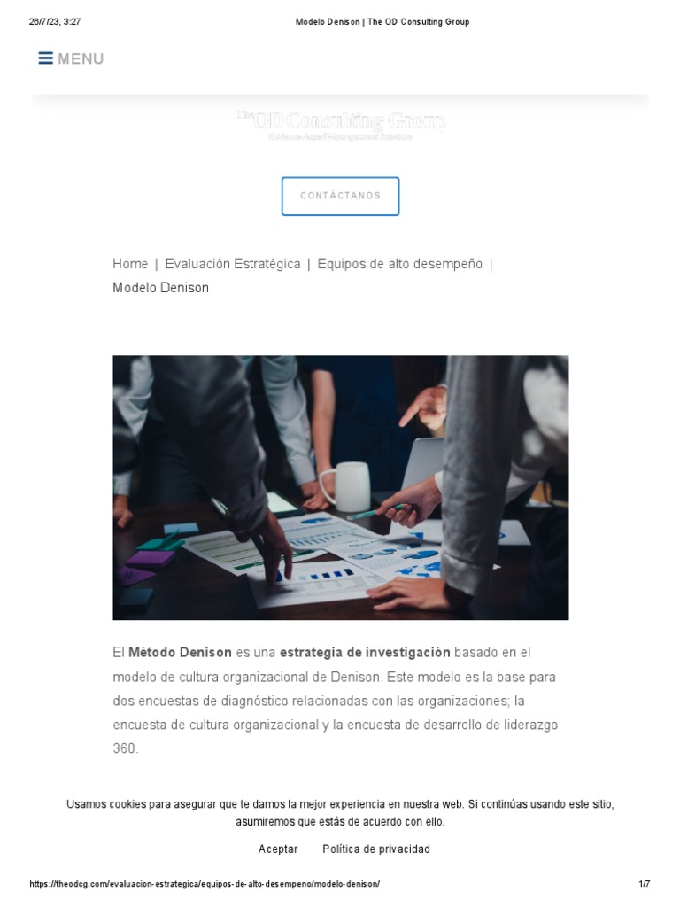 Modelo Denison - The OD Consulting Group | PDF | Metodología de ...