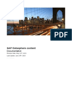 SAP Datasphere Content