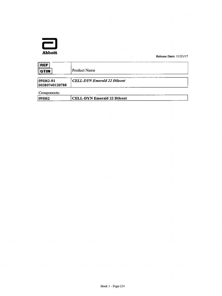 MSDS Reagent CD Emerald 22 | PDF