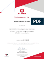 Certificate First Aid