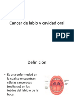 Cancer de Labio y Cavidad Oral