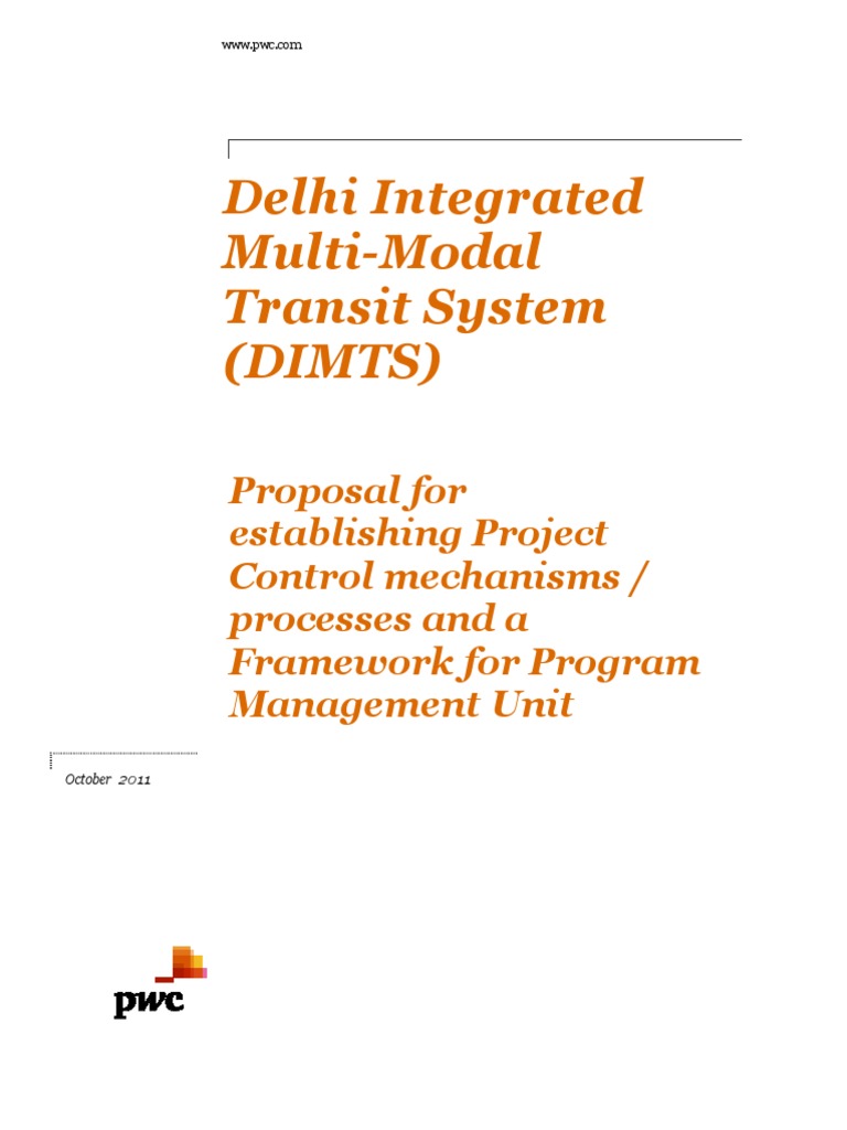 PWC Proposal - Project Control & Processes | PDF | Project Management