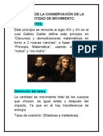 Pincipio de La Conservacion de La Cantidad de Movimiento Fisica 2