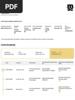 Shipping Container Tracking and Tracing - MSC