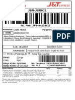 Shipping - label.J&T Express 1 2