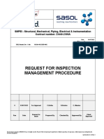 REQUEST FOR INSPECTION MANAGMENT PROCEDURE Smeip