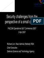 Security Challenges From The Perspective of A Small City State