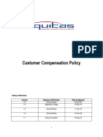 ESFB Customer Compensation Policy 09 November 2020