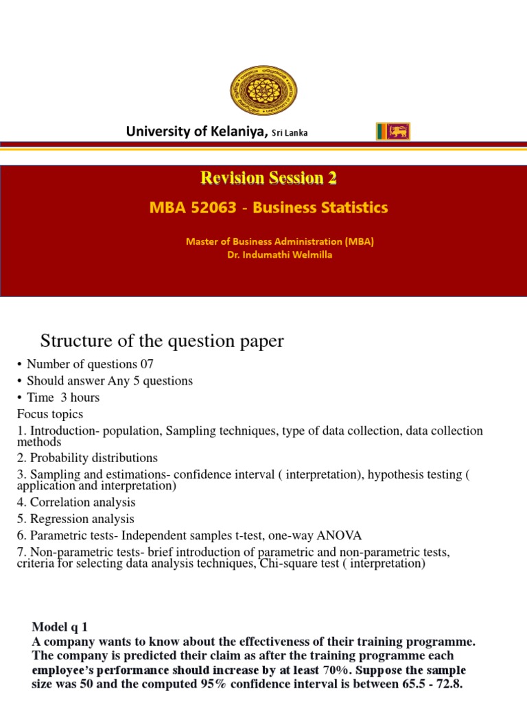 Presentation 1 pdf coefficient of determination student s t test