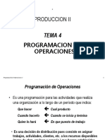 P II - Tema 4 - Programacion de Operaciones